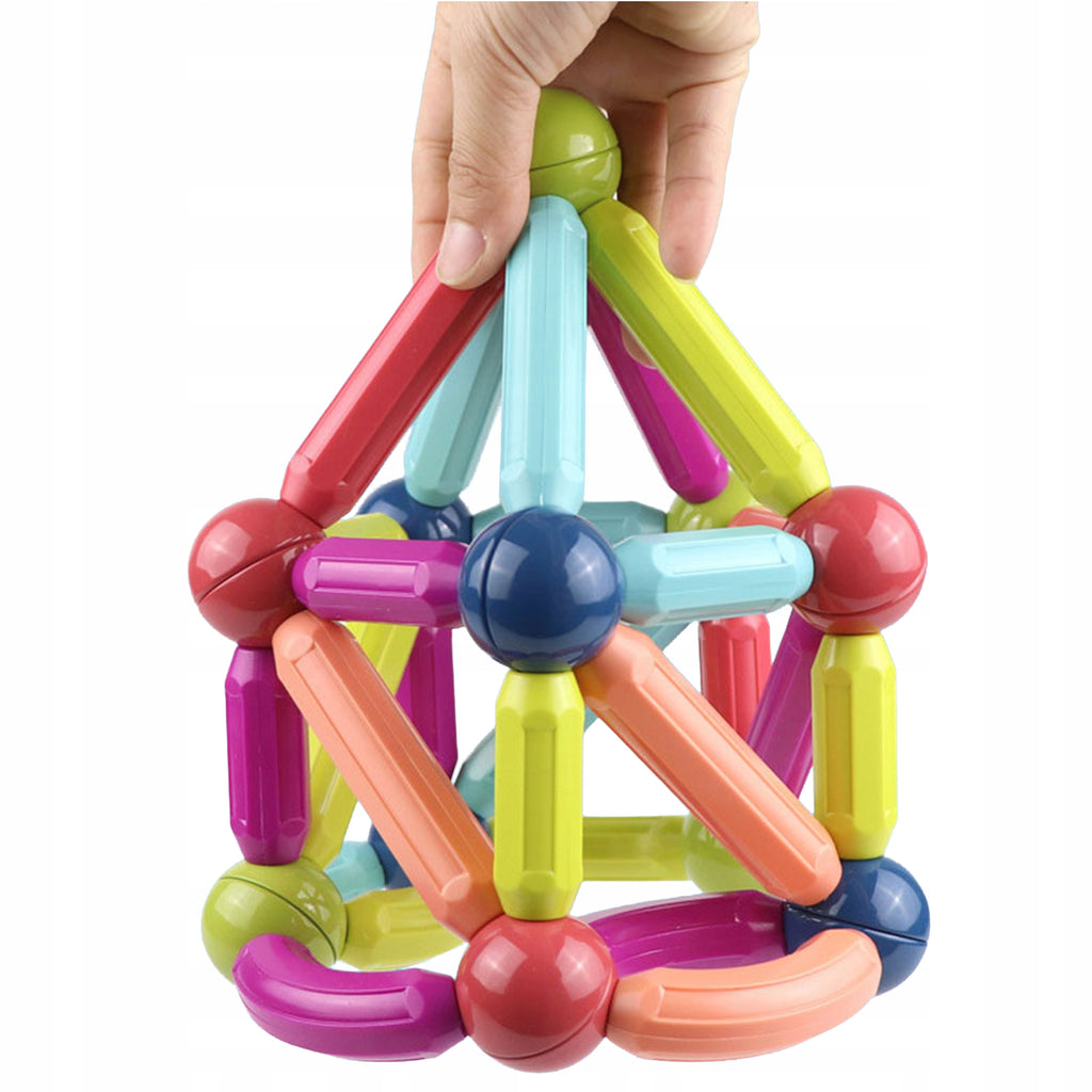 Klocki Magnetyczne Konstrukcyjne Edukacyjne Dla Dzieci Stick Patyczki 100El