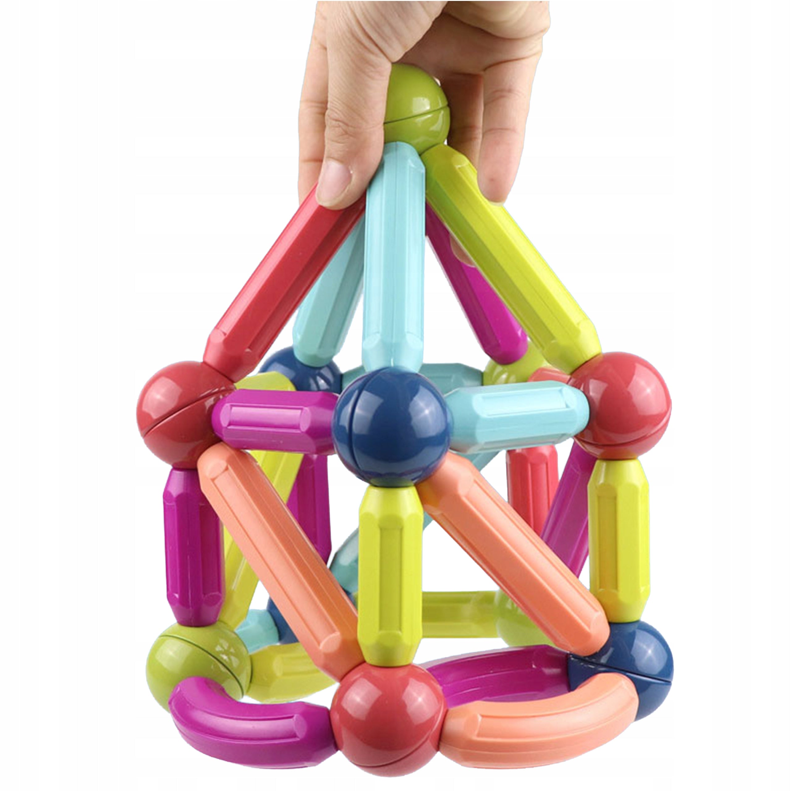 Klocki Magnetyczne Konstrukcyjne Edukacyjne Dla Dzieci Stick Patyczki 100El