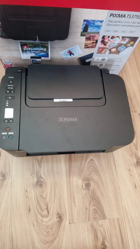 Canon PIXMA TS3750i Black – urządzenie wielofunkcyjne 3w1: drukarka, skaner i kopiarka.