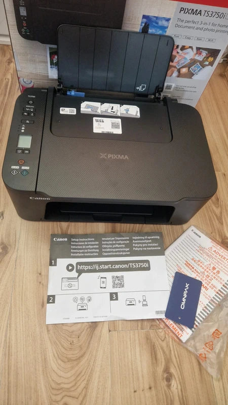 Canon PIXMA TS3750i Black – urządzenie wielofunkcyjne 3w1: drukarka, skaner i kopiarka.