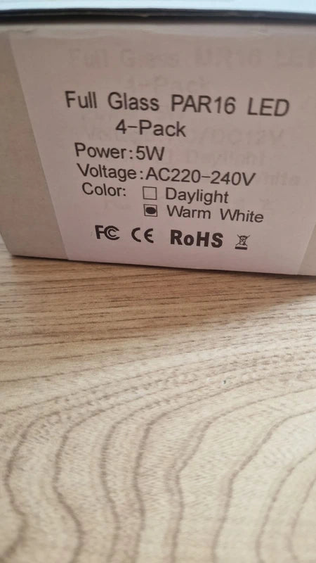 Zestaw 4 żarówek LED PAR16 (mały gwint E14)