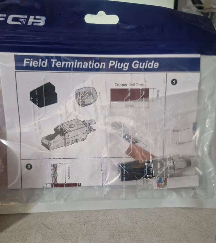Wtyk RJ45 Cat.6A STP ekranowany beznarzędziowy Field Termination Plug