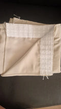 Zasłona jasny beż / krem 136 × 245 cm na taśmie marszczącej