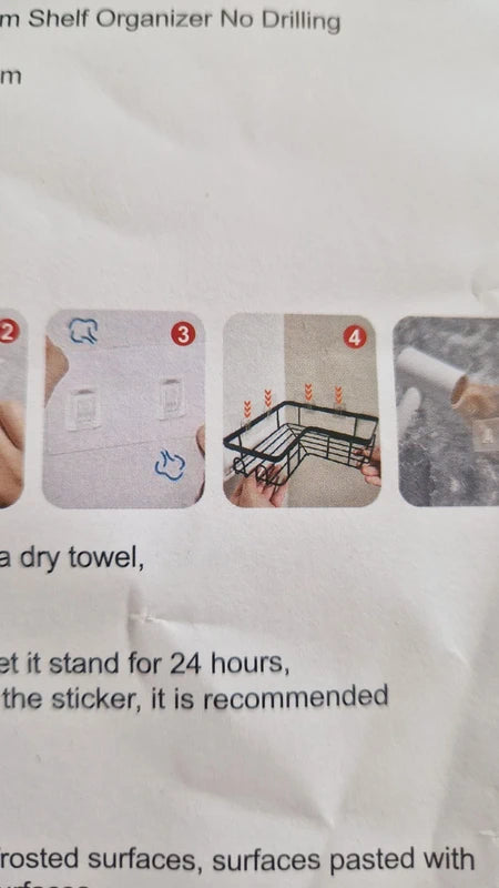 Metalowe półki narożne – zestaw 3 sztuki, czarne