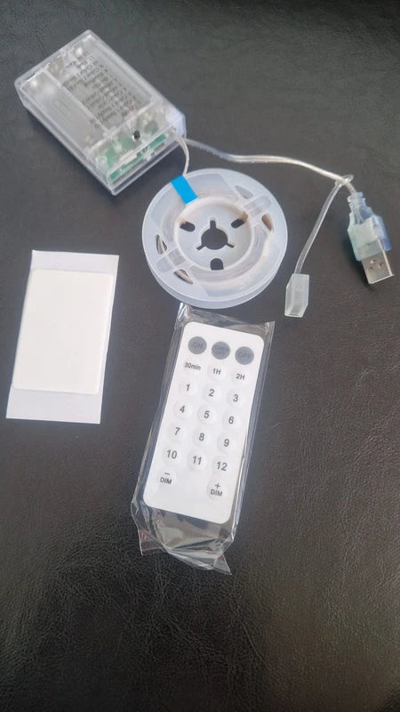 Taśma LED USB z pilotem – zestaw 3 szt. (ok. 130 cm każda)