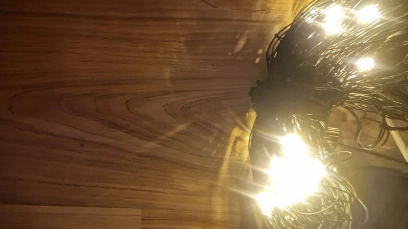 Lampki LED – Siatka 200 LED 2 × 3 m | Ciepły biały | Pilot | 8 trybów świecenia
