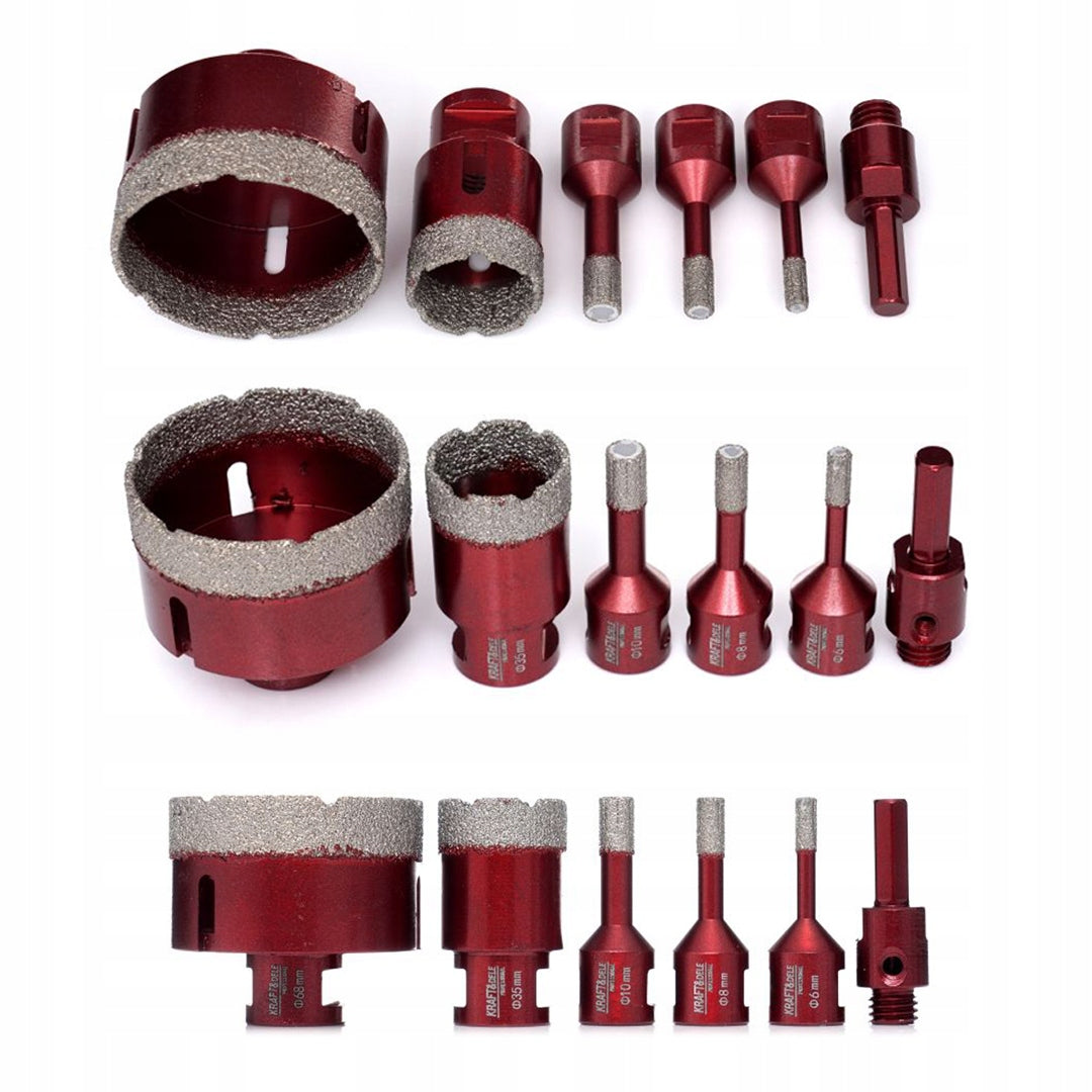 Otwornica Zestaw otwornic diamentowych M14 5 Kraft&Dele 68 mm