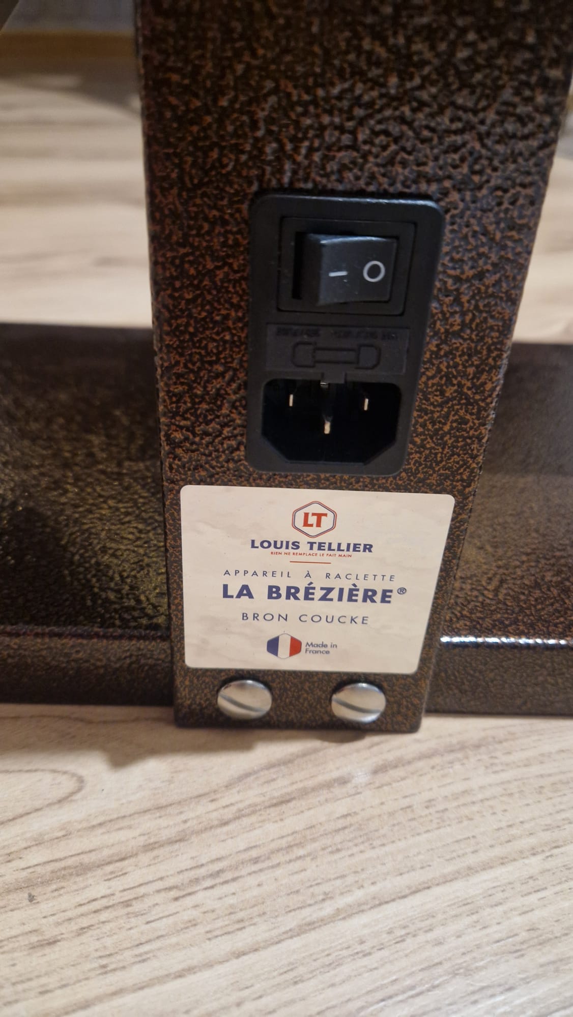 Profesjonalna raclette Louis Tellier Brézière Bron Coucke BREZ01 450W
