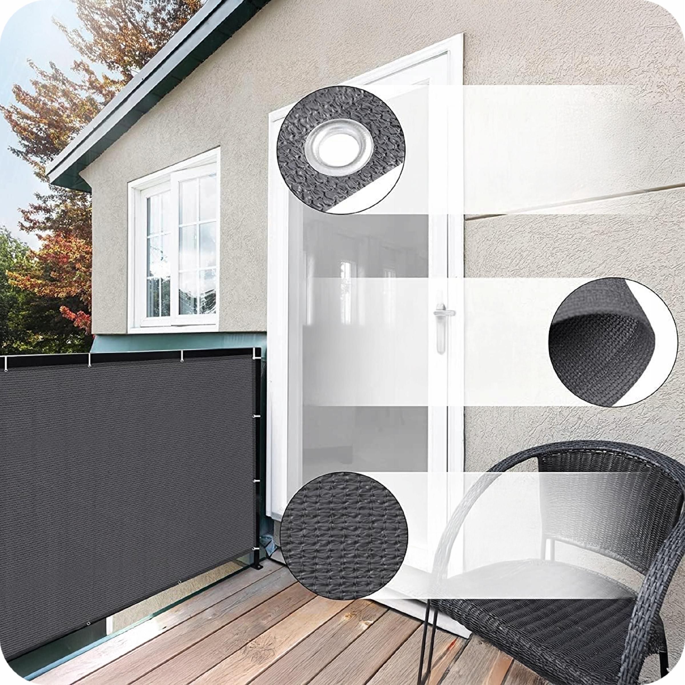 OSŁONA NA BALKON BALKONOWA TARAS SIATKA PRZECIWSŁONECZNA UV 95% 180g 1x7 m