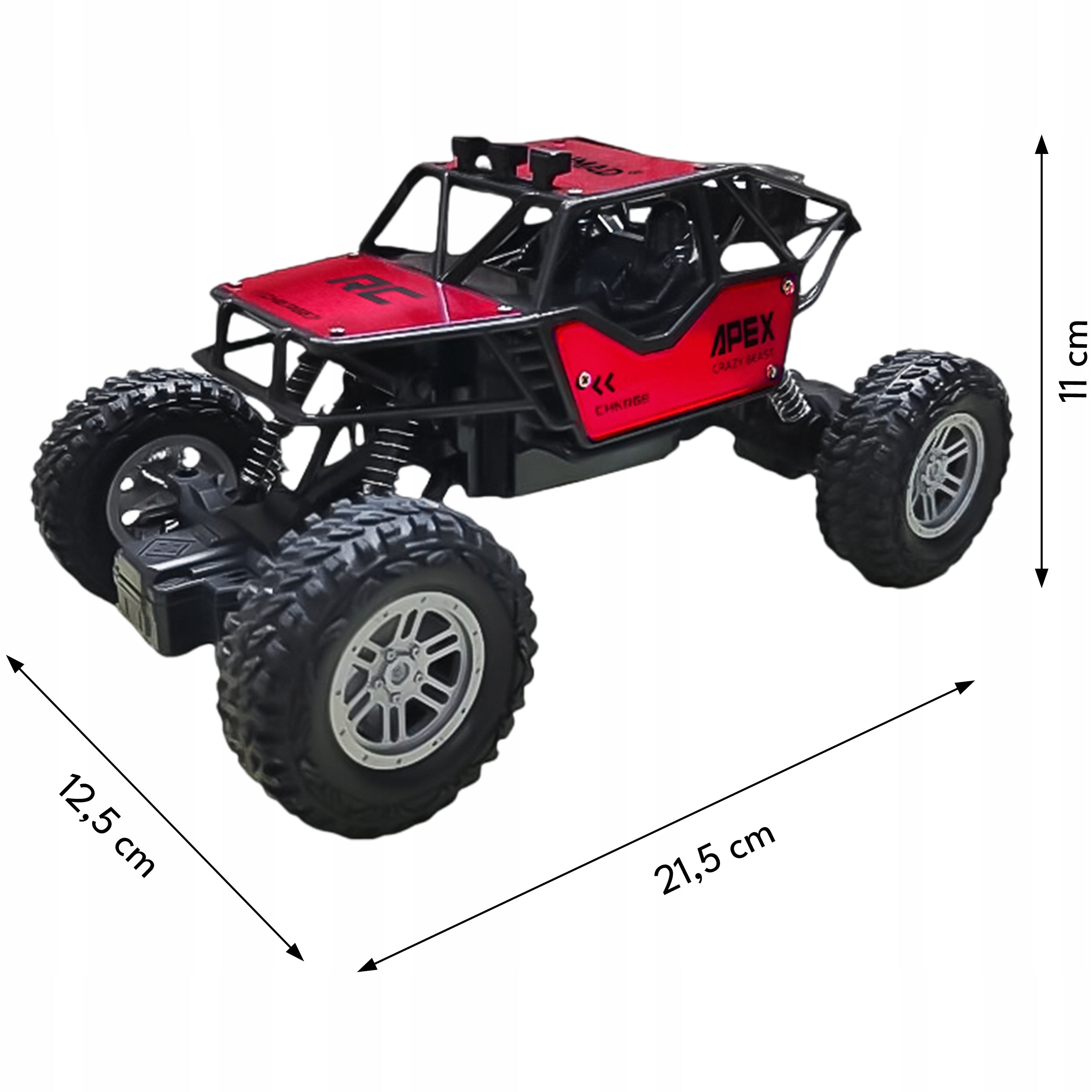 SAMOCHÓD ZDALNIE STEROWANY AUTO RC TERENOWY PILOT DUŻY + 2 AKUMULATORY 1:18