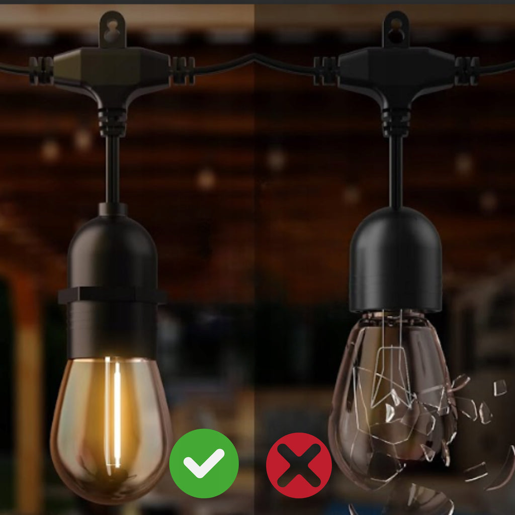 Girlanda Ogrodowa Świetlna Lampki Led 10m 10x Led Żarówki E27 Na Balkon