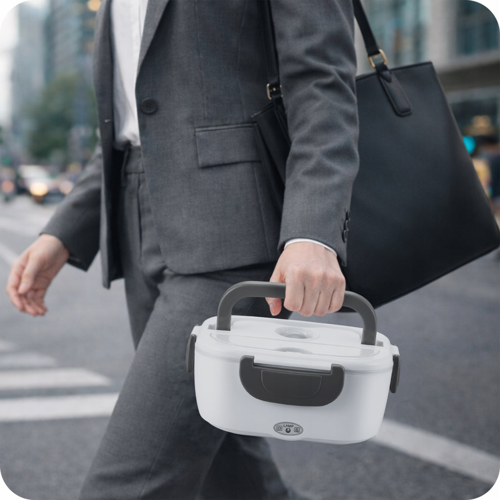 LUNCHBOX ELEKTRYCZNY PODGRZEWACZ DO JEDZENIA OBIADU ŚNIADANIÓWKA 40W 1,05L