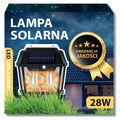Lampa Solarna Latarnia Z Czujnikiem Zmierzchu Ruchu Elewacyjna Kinkiet