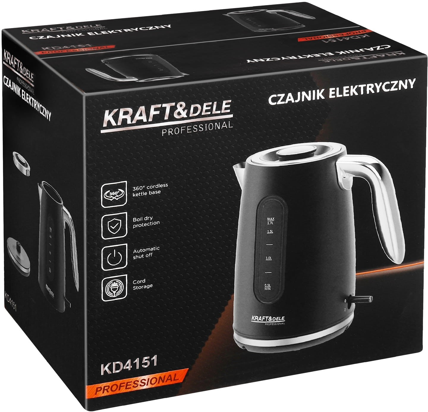 Czajnik Elektryczny 2200W 1,7L KD4151