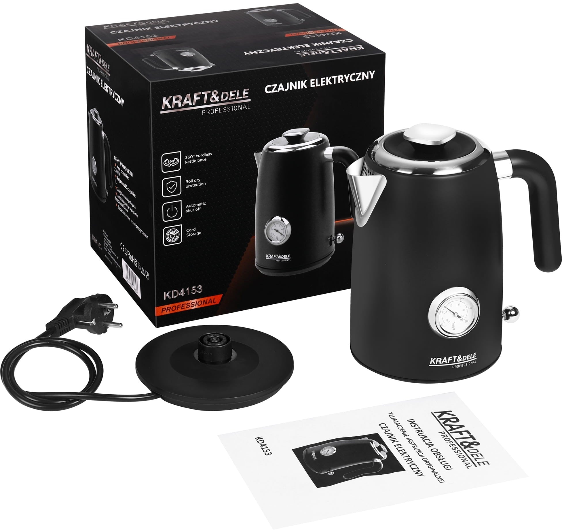 Czajnik Elektryczny 2200W 1L KD4153