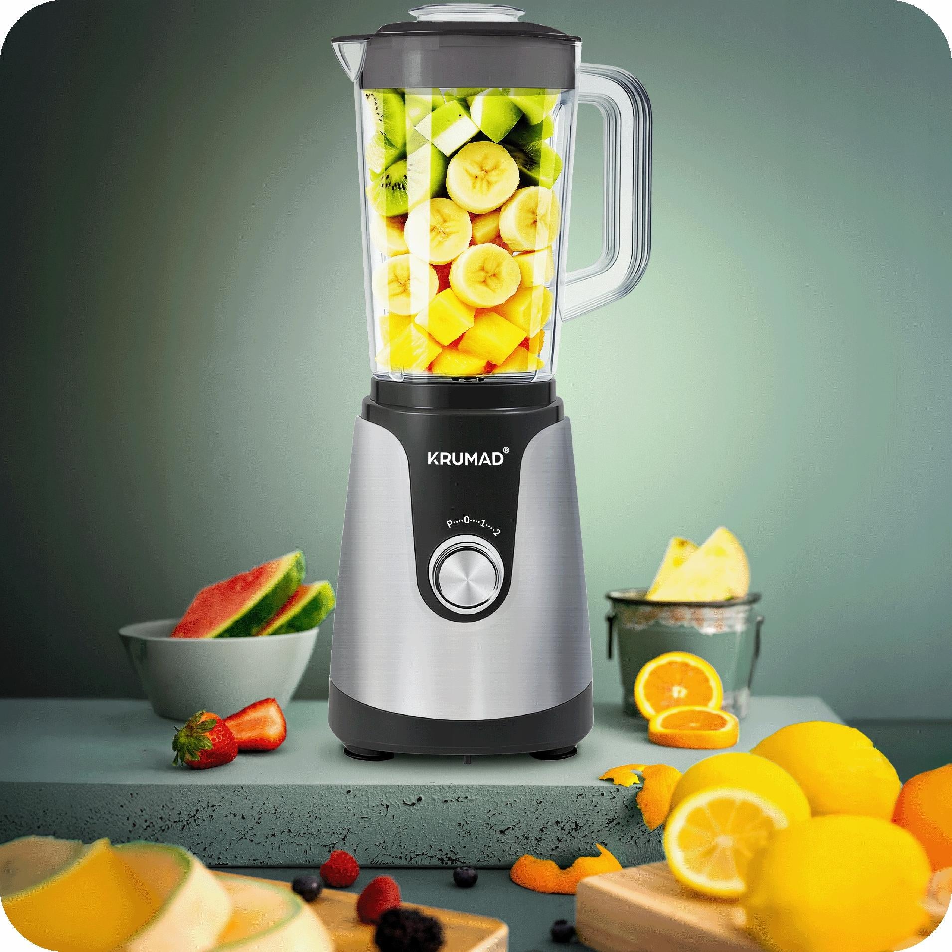 Blender kielichowy 1200W do koktajli, smoothie, zup i sosów 1,2L 2 biegi