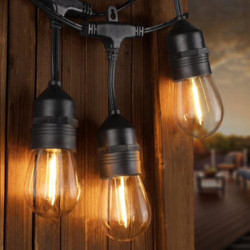 Girlanda Ogrodowa Świetlna Lampki Led 10m 10x Led Żarówki E27 Na Balkon