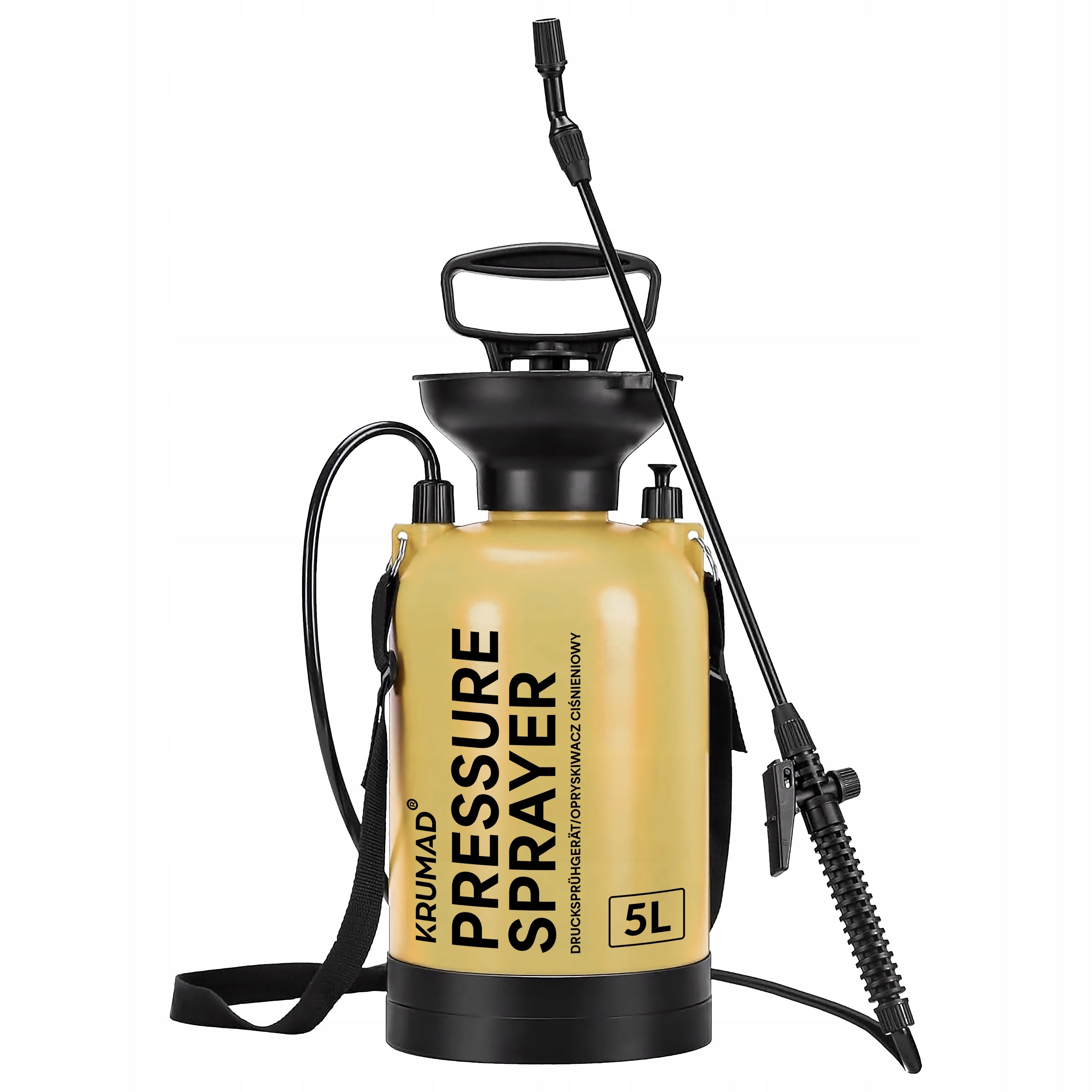 OPRYSKIWACZ RĘCZNY CIŚNIENIOWY OGRODOWY LANCA Z WĘŻEM 171 CM REGULACJA 5L