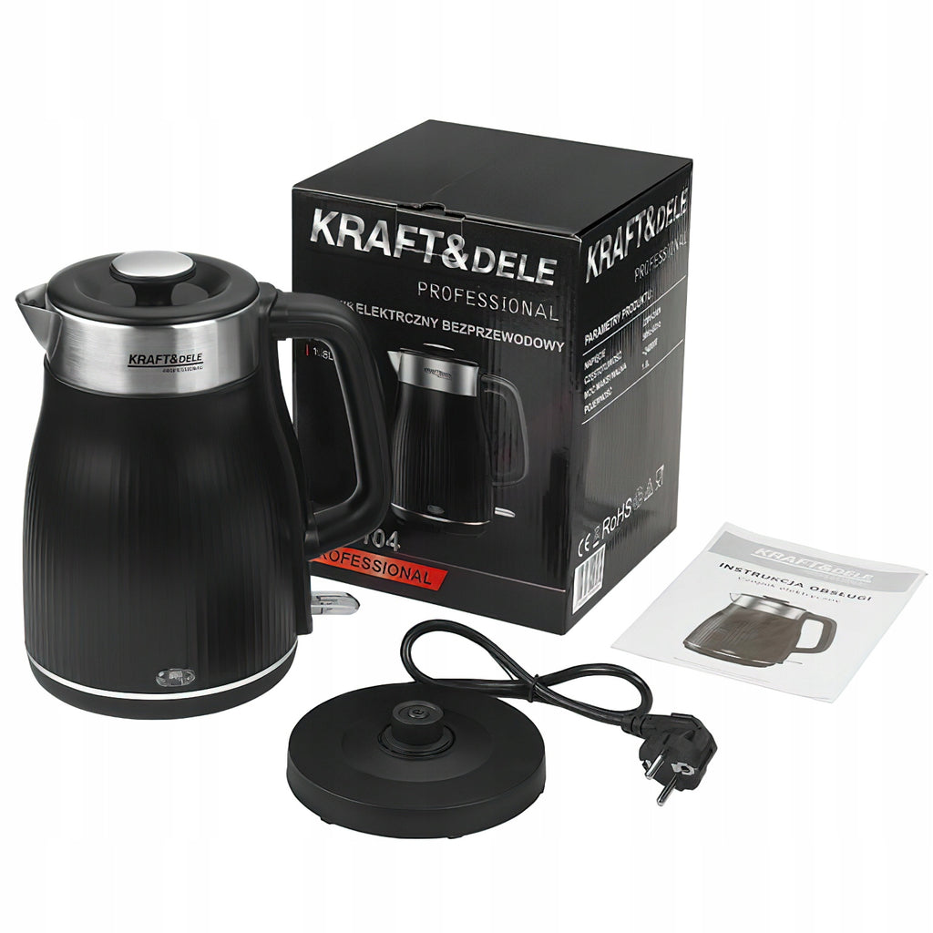 Czajnik Elektryczny 1,8L 2400W 230V Stal Nierdzewna Kraft&Dele