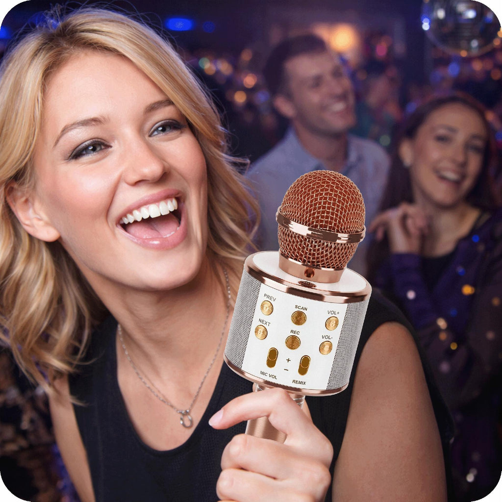 MIKROFON BEZPRZEWODOWY DLA DZIECI KARAOKE Z GŁOŚNIKIEM BLUETOOTH USB MIX