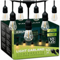 Girlanda Ogrodowa LED Świetlna Lampki Ogrodowe Łańcuch 10m xE27 Żarówka 1W