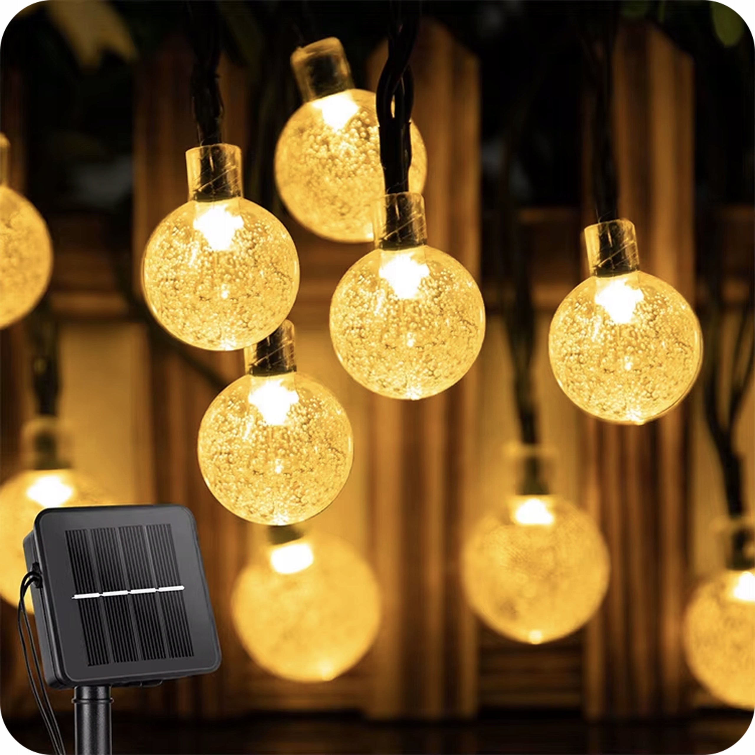 Girlanda Solarna Ogrodowa Lampki Solarne 50 x Żarówka LED na Balkon 7 m