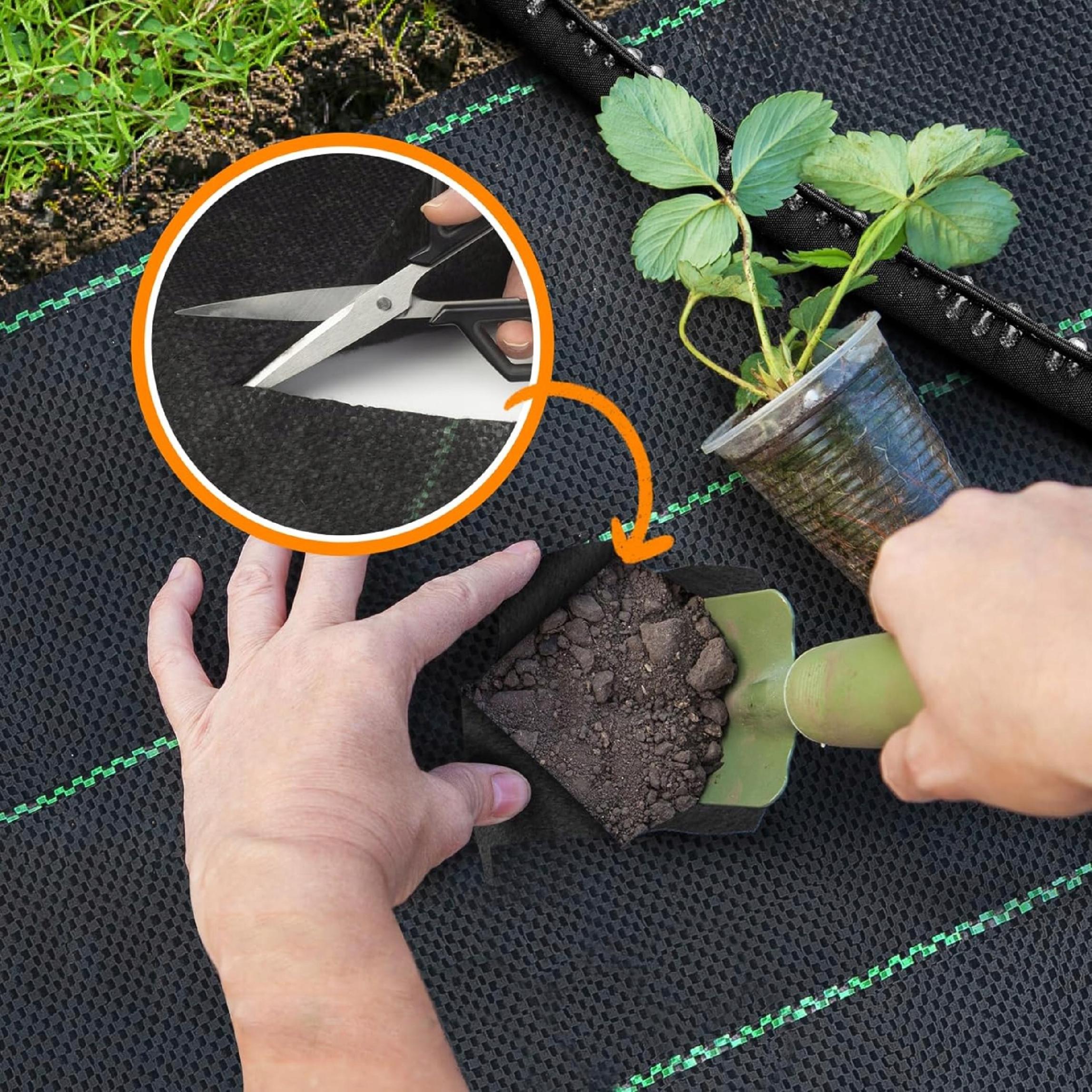 Agrotkanina antychwastowa agrowłóknina 90g czarna 1,6x50m UV 3%