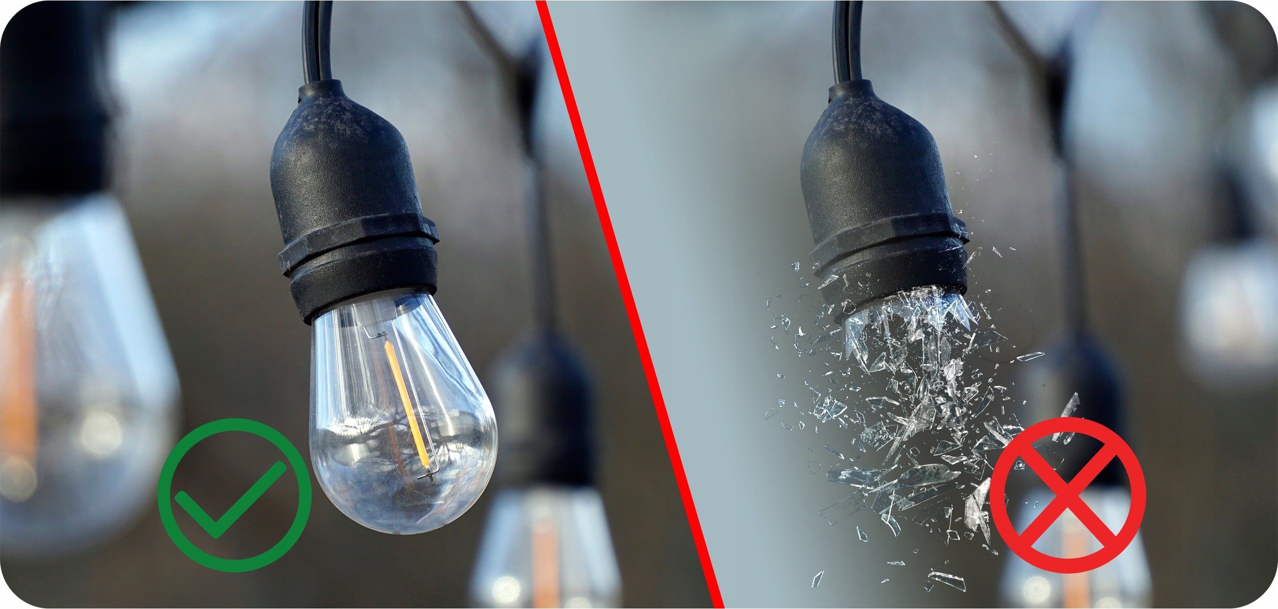 Girlanda Ogrodowa LED Świetlna Lampki Ogrodowe Łańcuch 10m xE27 Żarówka 1W