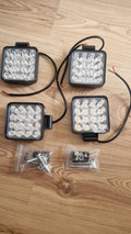 4x Lampa robocza LED, 12-30V, model 48-S-MINI, (Uwaga! Jeden defekt)