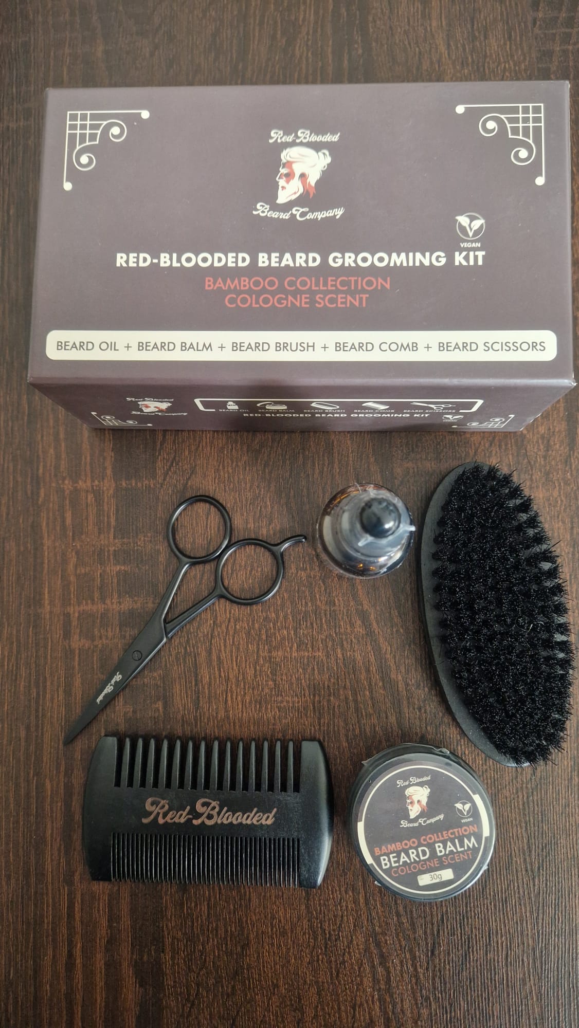 Zestaw do brody Red-Blooded Bamboo Collection NOWY