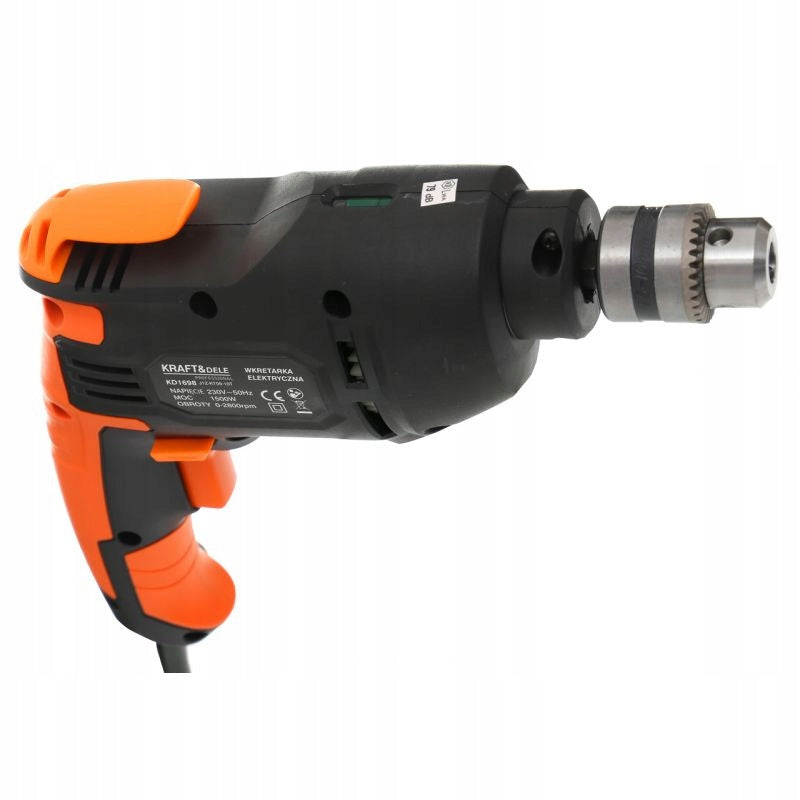 KRAFT WIERTARKA RĘCZNA 1500W 10MM REG PRĘDKOŚCI KD1698