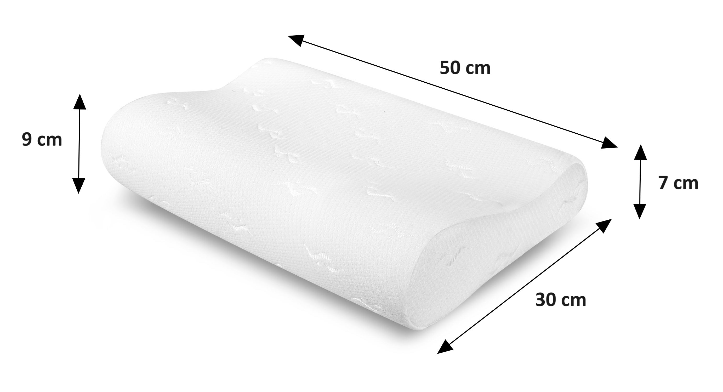 Poduszka termoplastyczna profilowana 50x30 cm ecco