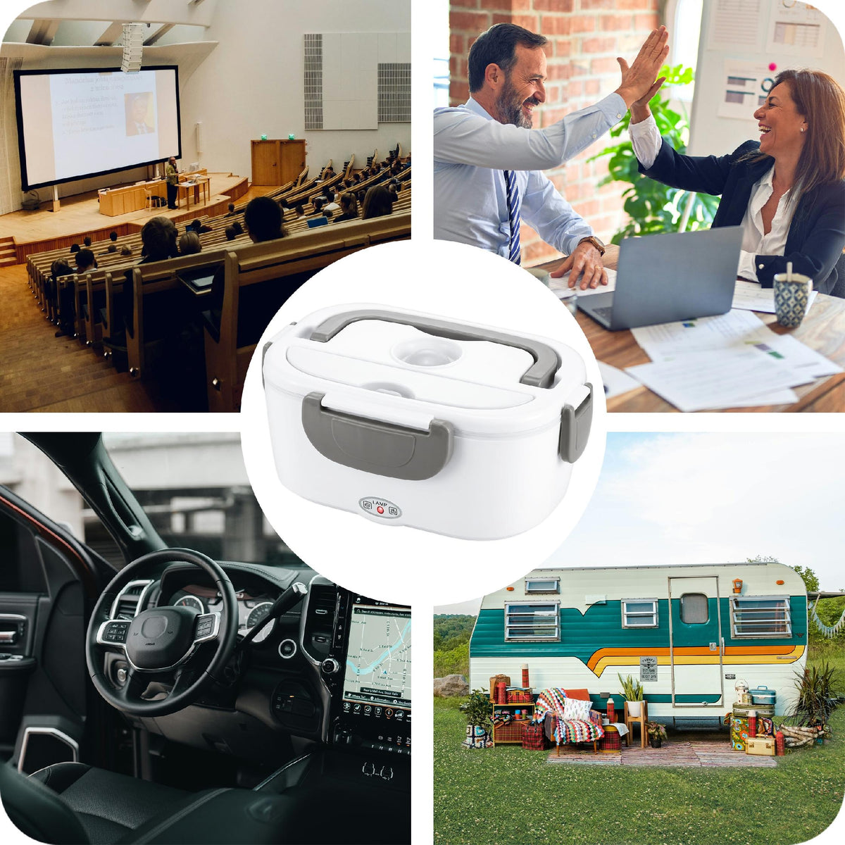 LUNCHBOX ELEKTRYCZNY PODGRZEWACZ DO JEDZENIA OBIADU ŚNIADANIÓWKA 40W 1,05L
