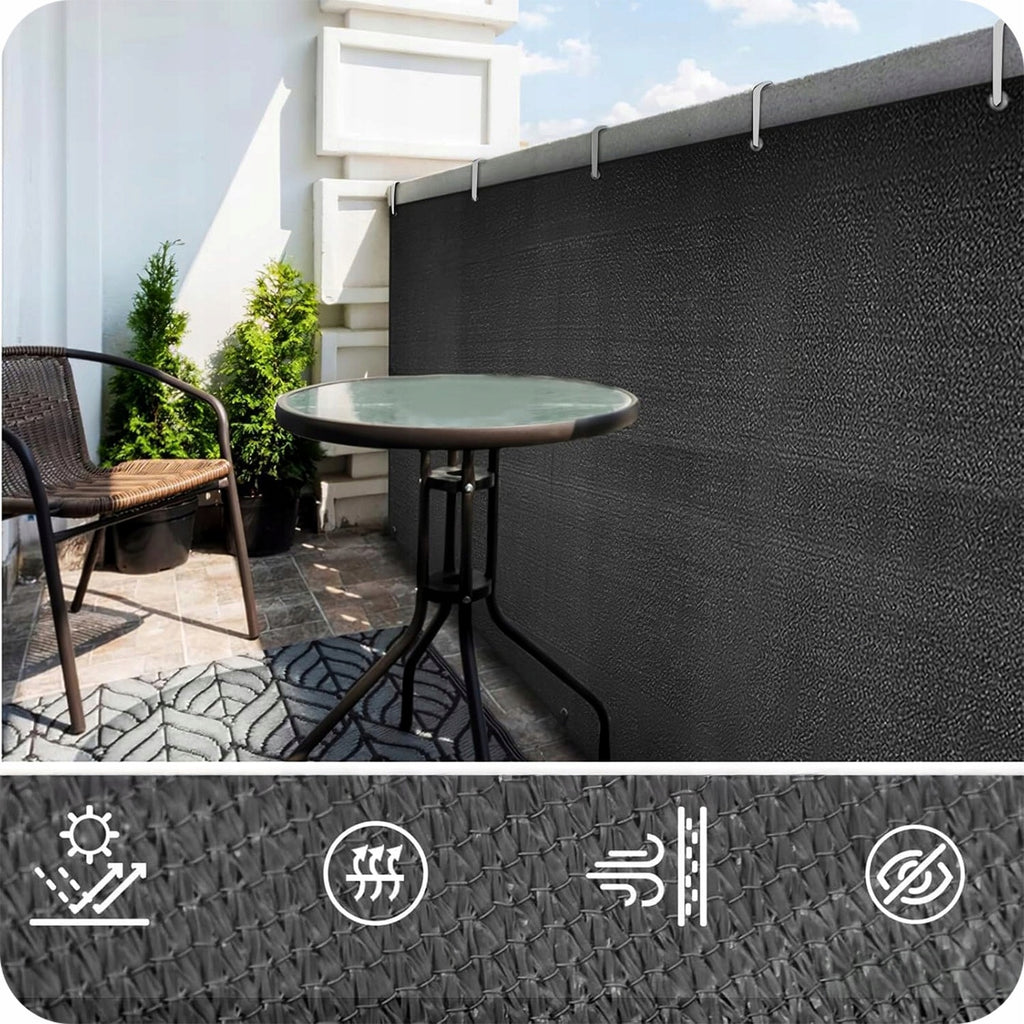 OSŁONA NA BALKON BALKONOWA TARAS SIATKA PRZECIWSŁONECZNA UV 95% 180g 1x6 m