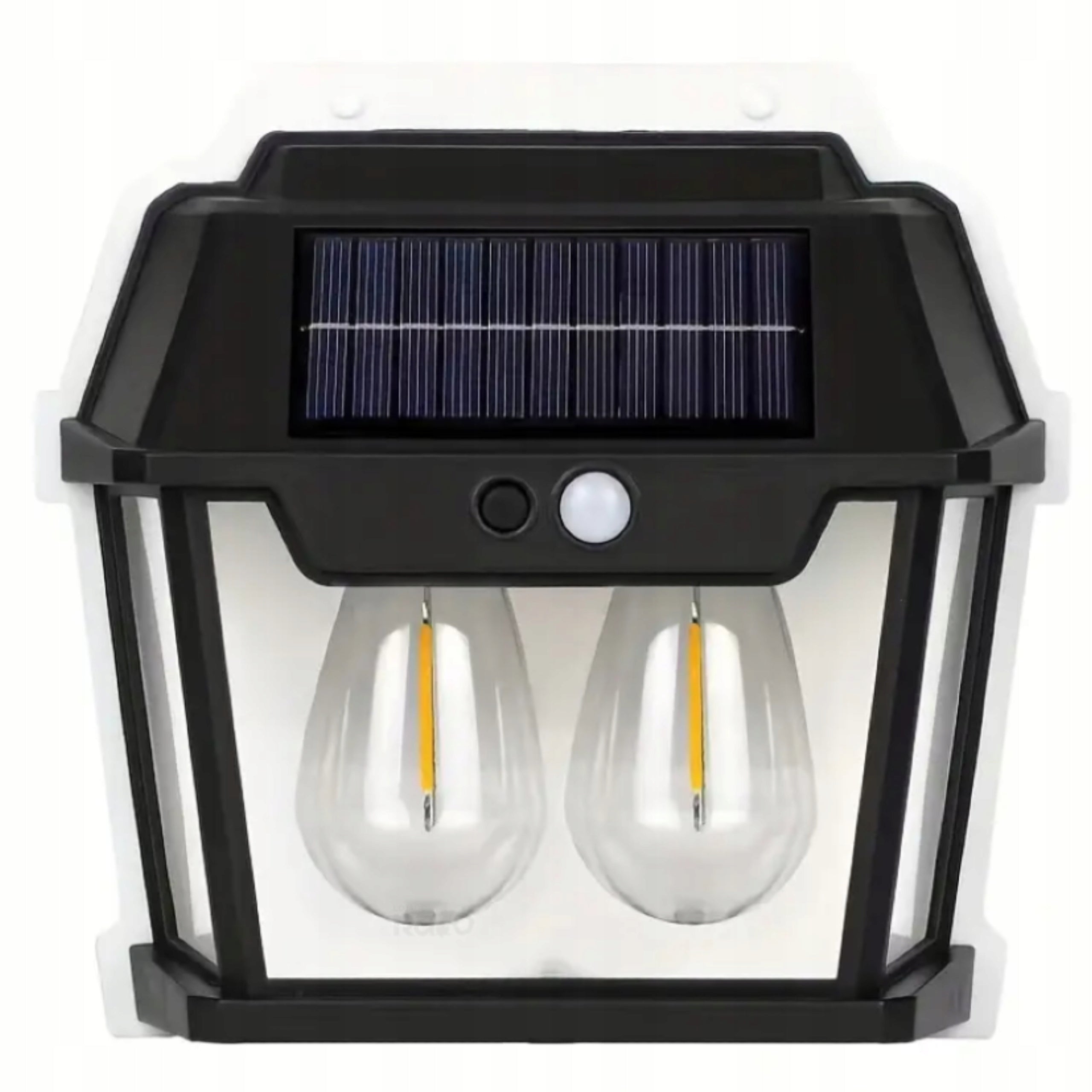 Lampa Solarna Latarnia Z Czujnikiem Zmierzchu Ruchu Elewacyjna Kinkiet