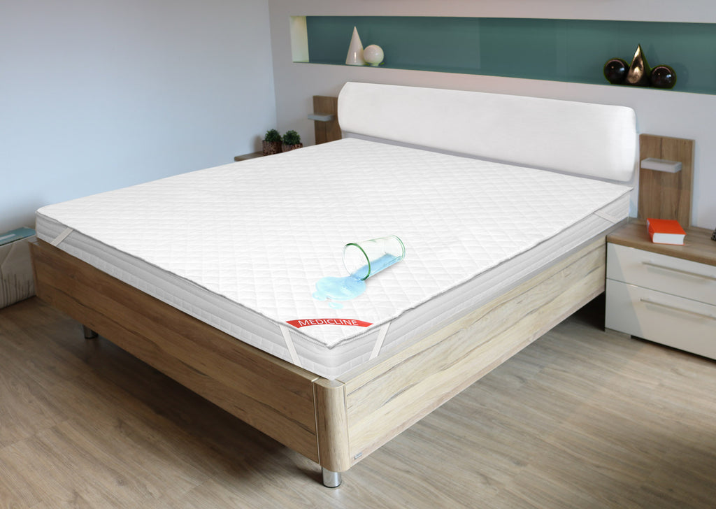Nakładka / ochraniacz na materac wodoodporna pikowana ultradźwiękowo premium 160x200cm biała