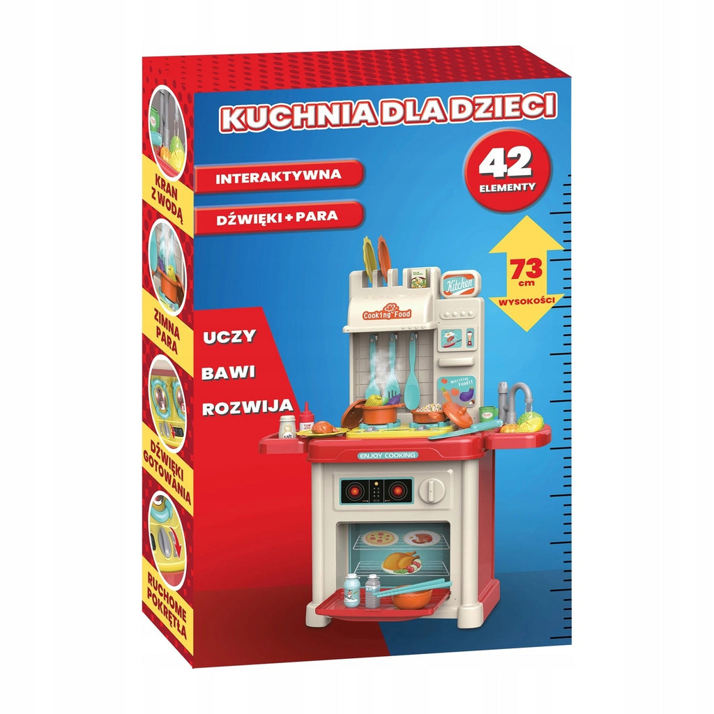 Kuchnia kuchenka DUŻA dla dzieci ŚWIATŁO KRAN PARA
