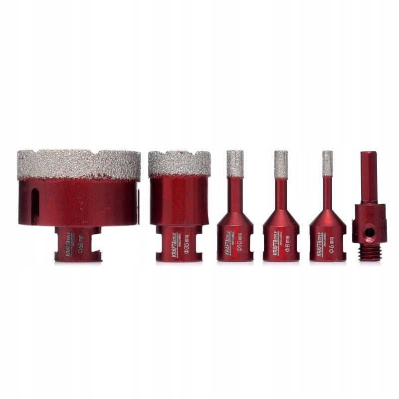 Otwornica Zestaw otwornic diamentowych M14 5 Kraft&Dele 68 mm
