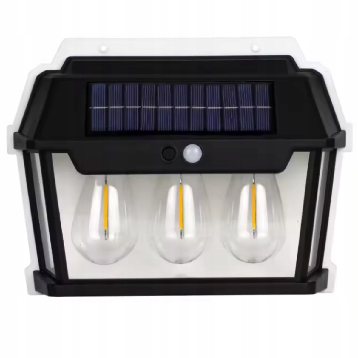 Lampa Solarna Latarnia Z Czujnikiem Zmierzchu Ruchu Elewacyjna Kinkiet 38W