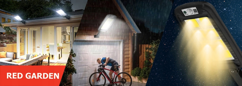 Lampa Solarna Led Z Czujnikiem Ruchu I Zmierzchu Zewnętrzna + Pilot