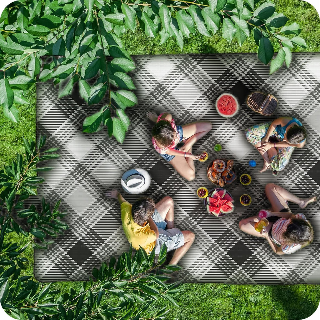 KOC PIKNIKOWY 200x200 PLAŻOWY 3 WARSTWY Z IZOLACJĄ WODOODPORNY Z UCHWYTEM
