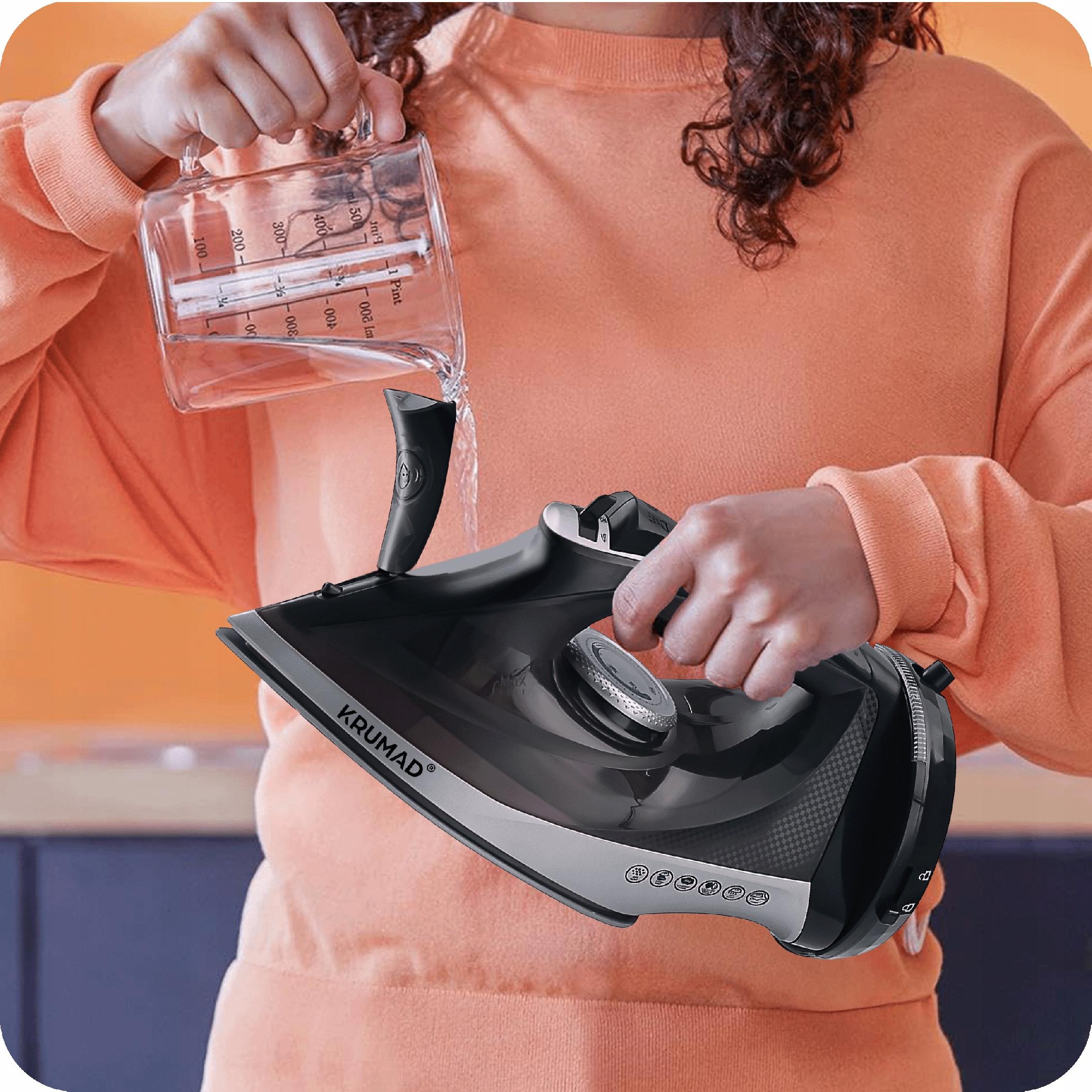 ŻELAZKO BEZPRZEWODOWE PAROWE CERAMICZNA STOPA DUŻA MOC 2600W 330 ML