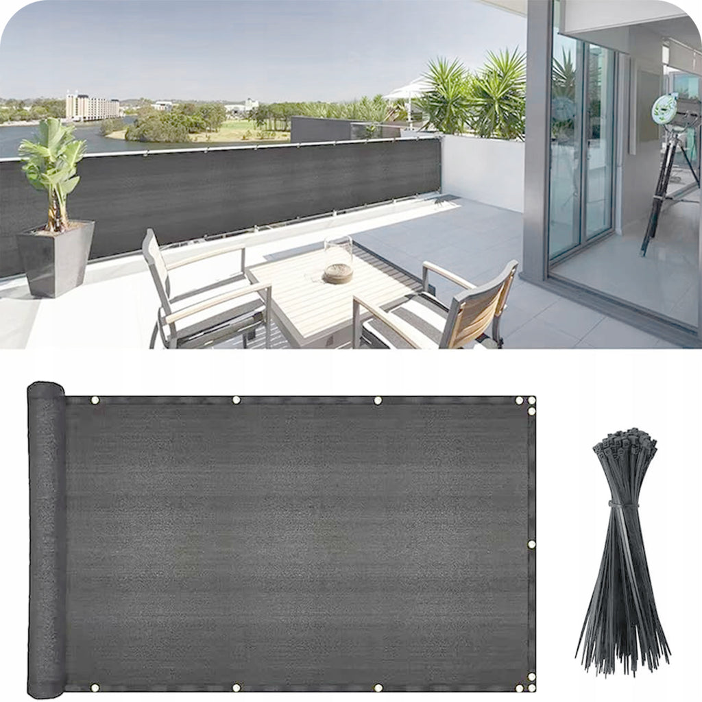 OSŁONA NA BALKON BALKONOWA TARAS SIATKA PRZECIWSŁONECZNA UV 95% 180g 1x6 m