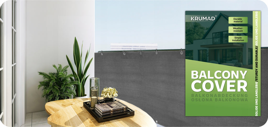 OSŁONA NA BALKON BALKONOWA TARAS SIATKA PRZECIWSŁONECZNA 95% 180g 0,9x5 m