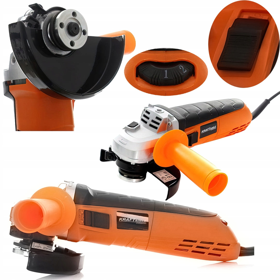 Szlifierka Kątowa Flexa Kątówka 230V 12000 obr/min 1500W 125 mm Kraft&Dele