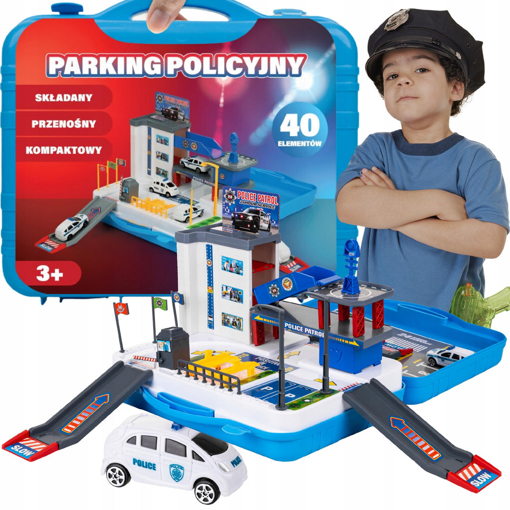 PARKING POLICYJNY WALIZKA GARAŻ 40 el. RADIOWÓZ