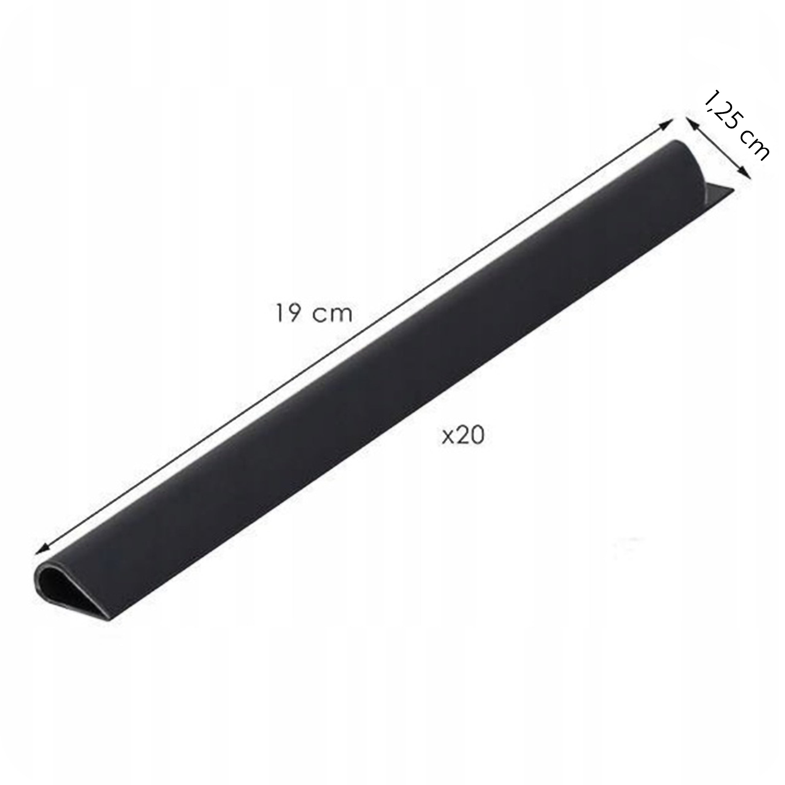 KLIPSY 19 CM DO TAŚMA OGRODZENIOWA 450g KRUMAD ANTRACYT RAL 7016 20 SZTUK