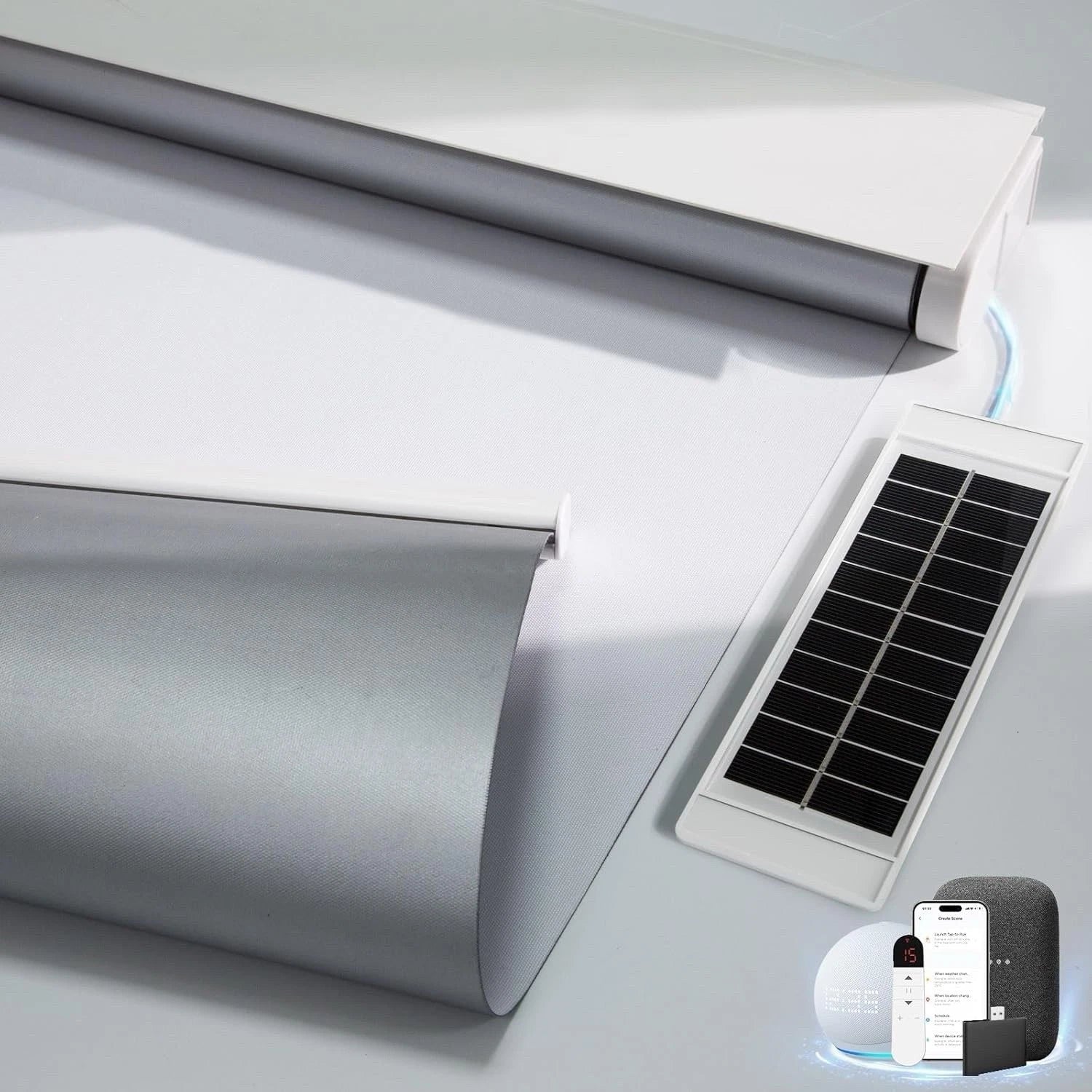 Smart Roleta Automatyczna M132 Classic+ 100 cm Solar USB-C Tuya Alexa Pilot