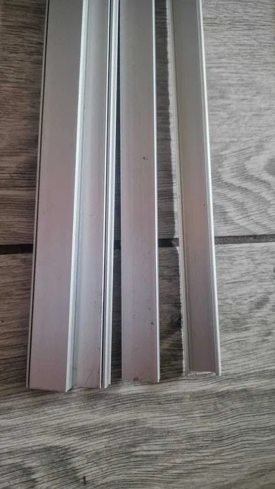 Srebrne profile aluminiowe LED + klosze – 7 kompletów 100cm Nowe